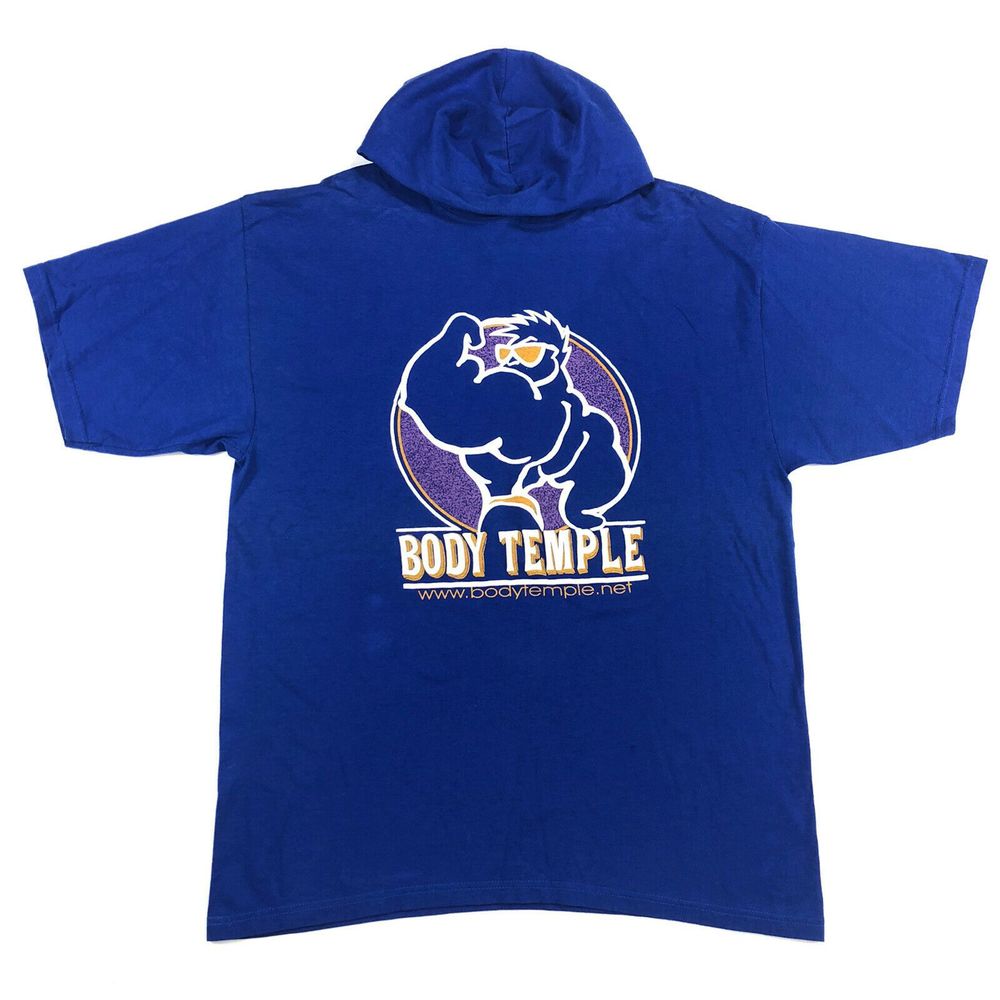 Vintage 90’s Body Temple Work Out Hooded T-Shirt